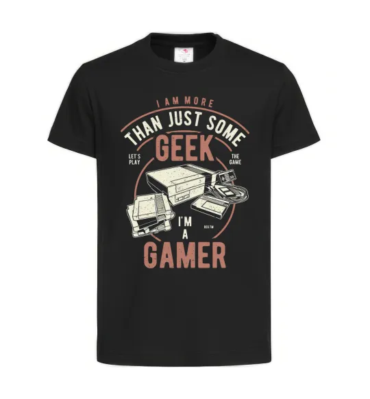Детская футболка Geek Gamer Черный фото