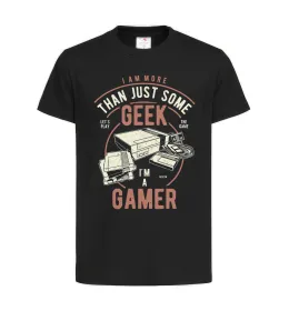 Детская футболка Geek Gamer Черный фото