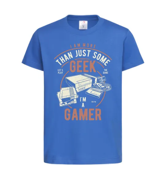 Детская футболка Geek Gamer Ярко-синий фото