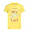 Детская футболка Geek Gamer Лимонный фото