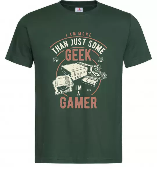 Мужская футболка Geek Gamer Темно-зеленый фото