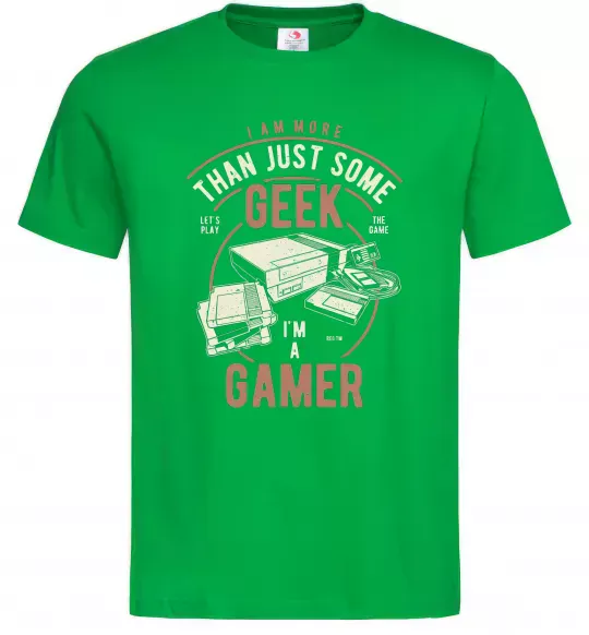 Мужская футболка Geek Gamer Зеленый фото