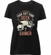 Жіноча преміум футболка Geek Gamer Чорний Жіноча преміум футболка Geek Gamer Чорний фото