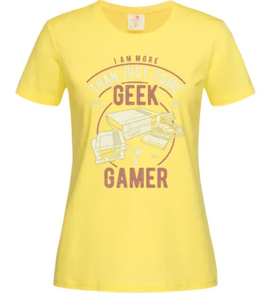 Жіноча футболка Geek Gamer Лимонний фото