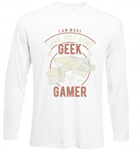 Лонгслів Geek Gamer Білий фото