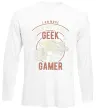 Лонгслів Geek Gamer Білий Лонгслів Geek Gamer Білий фото