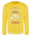 Світшот Geek Gamer Сонячно жовтий фото