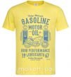 Мужская футболка Gasoline Motor Oil Лимонный фото