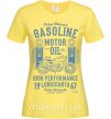 Женская футболка Gasoline Motor Oil Лимонный фото
