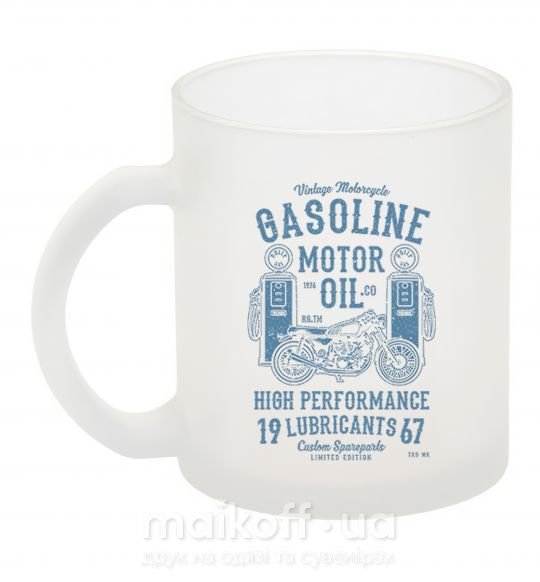 Чашка скляна Gasoline Motor Oil Фроузен фото