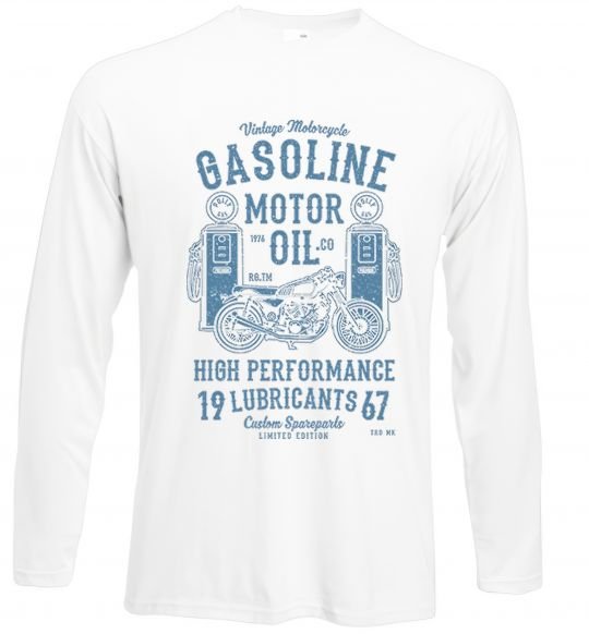 Реглан Gasoline Motor Oil Белый фото