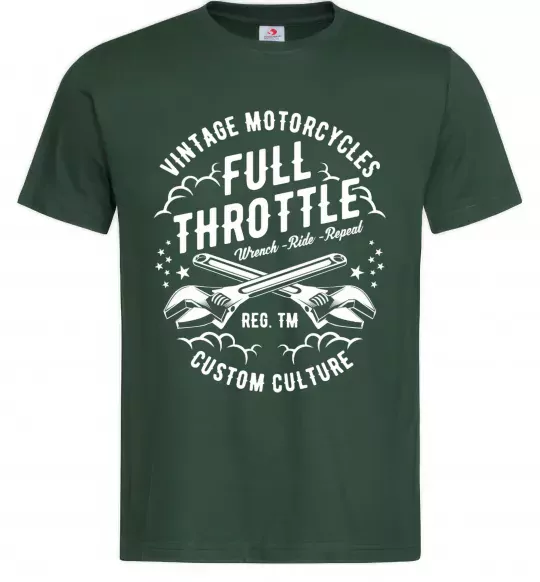 Мужская футболка Full Throttle Темно-зеленый фото