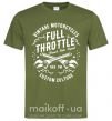 Чоловіча футболка Full Throttle Оливковий фото