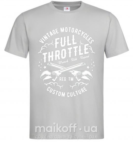 Чоловіча футболка Full Throttle Сірий фото