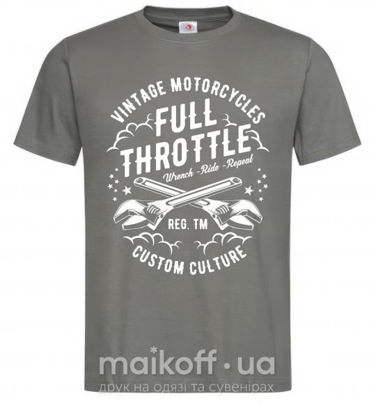 Чоловіча футболка Full Throttle Графіт фото