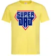 Чоловіча футболка Super Dad красный с синим Лимонний Чоловіча футболка Super Dad красный с синим Лимонний фото