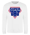 Свитшот Super Dad красный с синим Белый фото