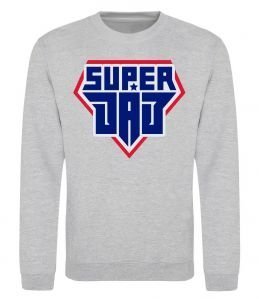 Світшот Super Dad красный с синим