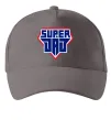 Кепка Super Dad красный с синим Серый фото
