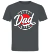 Чоловіча футболка Best dad ever в кругу Графіт фото