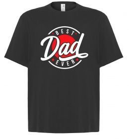 Футболка Оверсайз Best dad ever в кругу