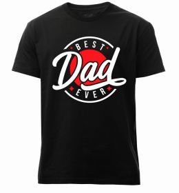 Чоловіча преміум футболка Best dad ever в кругу