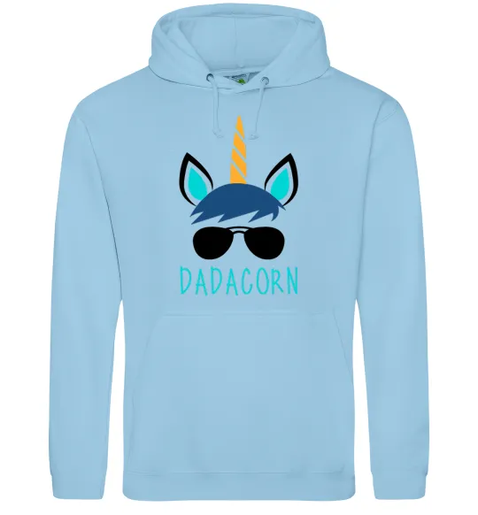 Чоловіча толстовка (худі) Dadacorn Блакитний фото