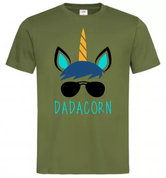 Мужская футболка Dadacorn Оливковый фото