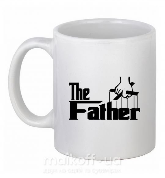 Чашка керамічна The father Білий фото