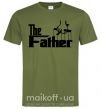 Мужская футболка The father Оливковый фото