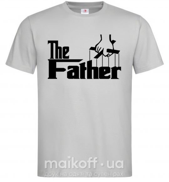 Мужская футболка The father Серый фото