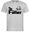 Мужская футболка The father Серый фото