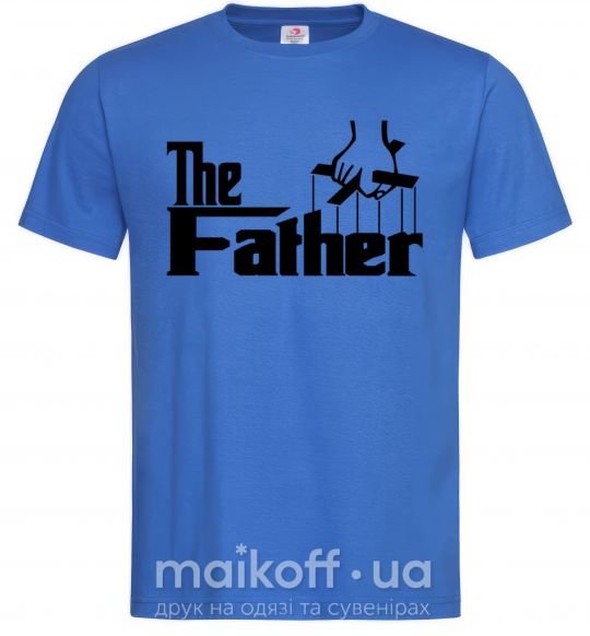 Мужская футболка The father Ярко-синий фото