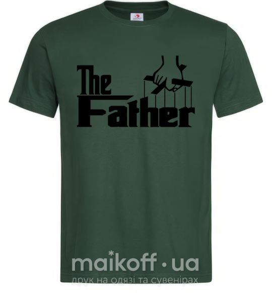 Мужская футболка The father Темно-зеленый фото