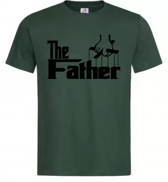 Чоловіча футболка The father Темно-зелений фото