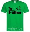 Мужская футболка The father Зеленый фото