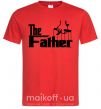 Чоловіча футболка The father Червоний фото