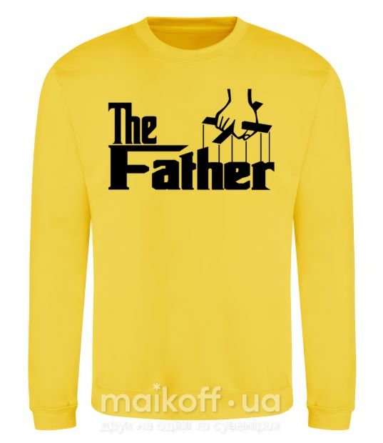 Світшот The father Сонячно жовтий фото