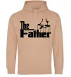 Мужская толстовка (худи) The father Песочный фото