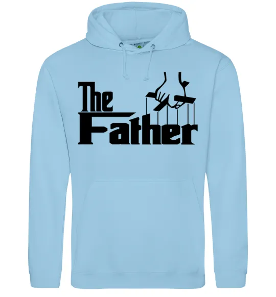 Чоловіча толстовка (худі) The father Блакитний фото