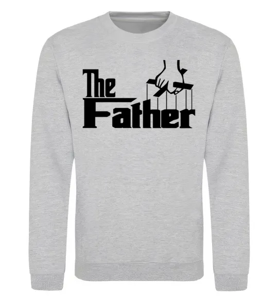 Свитшот The father Серый меланж фото