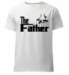 Мужская премиум футболка The father Белый фото