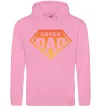 Мужская толстовка (худи) Super dad red Розовый Мужская толстовка (худи) Super dad red Розовый фото