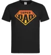 Мужская футболка Super dad red Черный фото