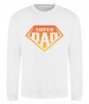 Світшот Super dad red Білий фото