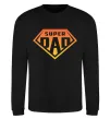 Світшот Super dad red Чорний фото