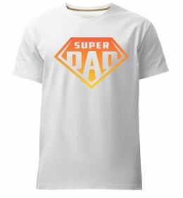 Чоловіча преміум футболка Super dad red