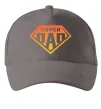 Кепка Super dad red Сірий фото