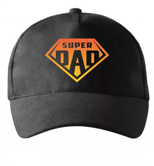 Кепка Super dad red Черный фото