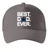 Кепка Best dad ever звезда Серый фото